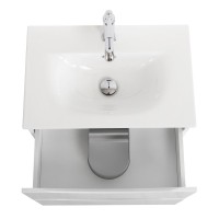 Тумба с раковиной BelBagno Marino-cer-mini 50 подвесная, bianco lucido