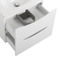 Тумба с раковиной BelBagno Marino-cer-mini 50 подвесная, bianco lucido