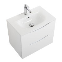 Тумба с раковиной BelBagno Marino-cer-mini 50 подвесная, bianco lucido