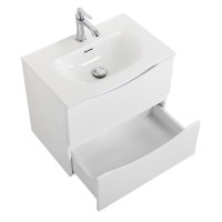 Тумба с раковиной BelBagno Marino-cer-mini 50 подвесная, bianco lucido