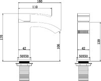 Смеситель для раковины Abber Wasserfall AF8610B черный