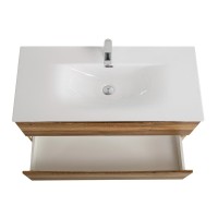 Мебель для ванной комнаты BelBagno Marino-cer-n 100 подвесная, rovere rustico
