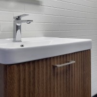 Мебель для ванной комнаты Comforty Ангара 60П подвесная, темно-коричневый дуб