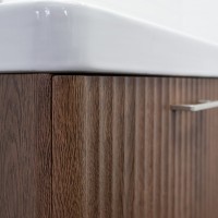 Мебель для ванной комнаты Comforty Ангара 60П подвесная, темно-коричневый дуб