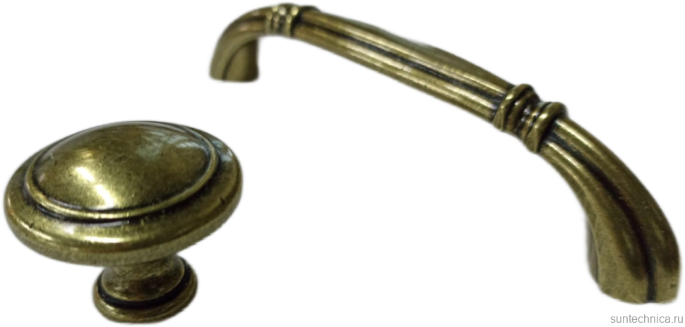 Мебель для ванной комнаты ValenHouse Эллина 80 слоновая кость, 2 дверцы, ручки бронза