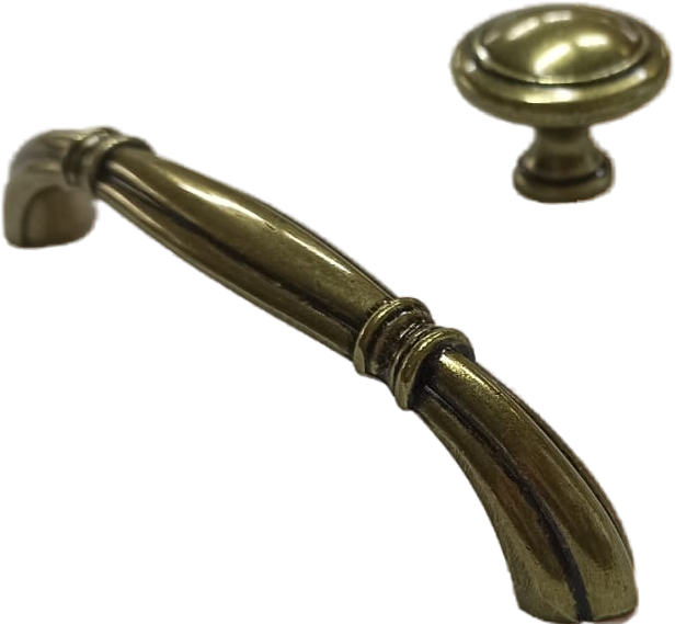 Мебель для ванной комнаты ValenHouse Эллина 80 слоновая кость, 2 дверцы, ручки бронза