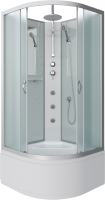 Душевая кабина Niagara Classic NG-2308-14BKTG 90x90 см, с гидромассажем и тропическим душем