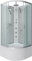 Душевая кабина Niagara Classic NG-2308-14BKTG 90x90 см, с гидромассажем и тропическим душем