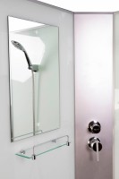 Душевая кабина Niagara Classic NG-2308-14BKTG 90x90 см, с гидромассажем и тропическим душем