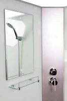 Душевая кабина Niagara Classic NG-2308-14BKTG 90x90 см, с гидромассажем и тропическим душем