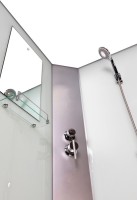 Душевая кабина Niagara Classic NG-2308-14BKTG 90x90 см, с гидромассажем и тропическим душем