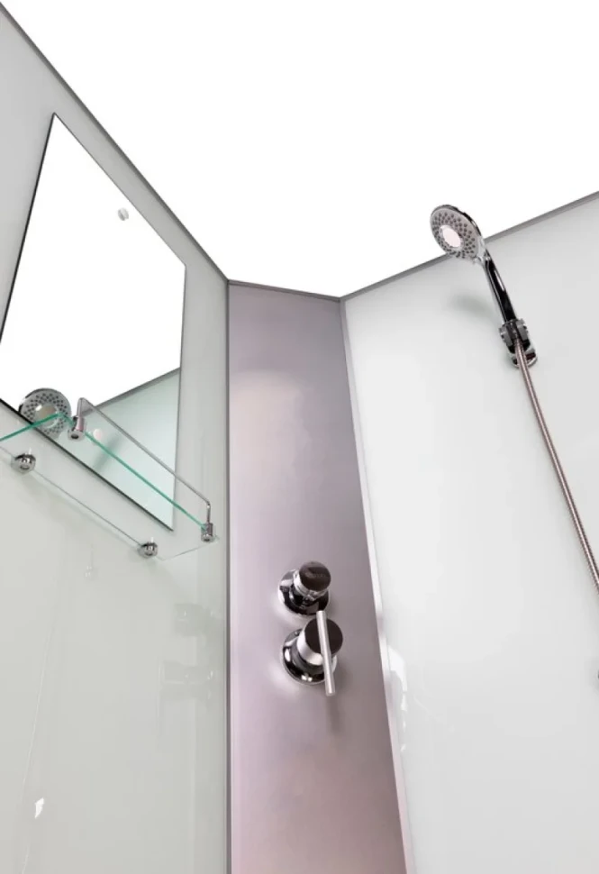Душевая кабина Niagara Classic NG-2308-14BKTG 90x90 см, с гидромассажем и тропическим душем