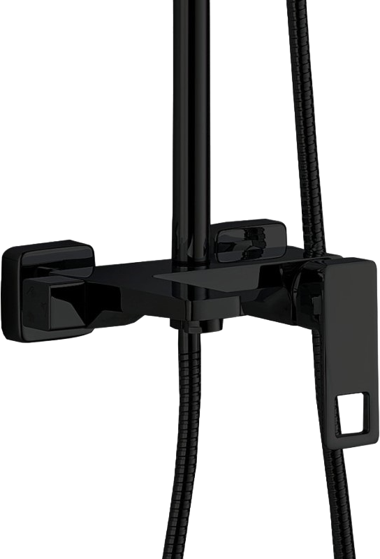 Душевая стойка Haiba HB24615-7 черная матовая