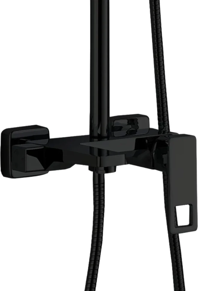 Душевая стойка Haiba HB24615-7 черная матовая