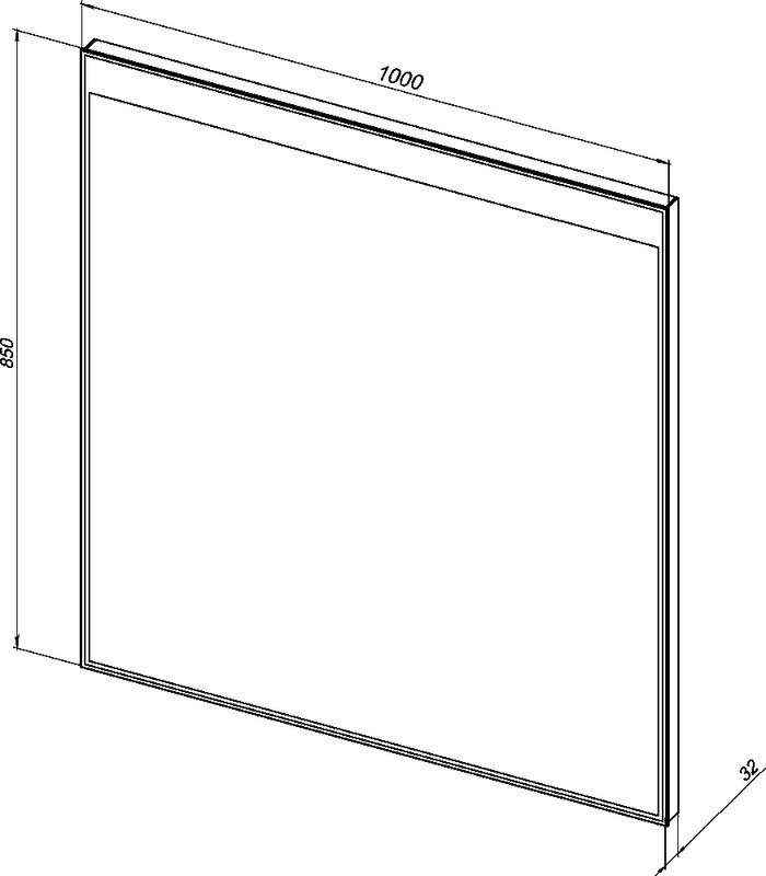 Зеркало Aquanet Палермо 10085 с антизапотевателем