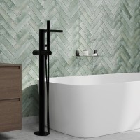 Напольный смеситель для ванны с душем Wasserkraft Fulda 5221 С ВНУТРЕННЕЙ ЧАСТЬЮ, черный soft-touch