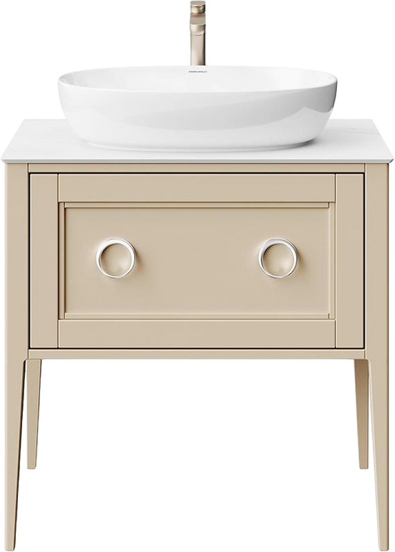 Тумба под раковину KERAMA MARAZZI Plaza Classic Neo 80 напольная, капучино матовая