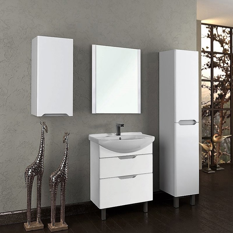 Зеркало Dreja Uni 75 белое