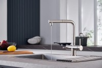 Смеситель для кухни Emar Steel ЕСВ 7017 сатин