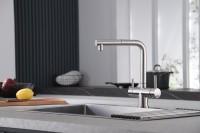 Смеситель для кухни Emar Steel ЕСВ 7017 сатин