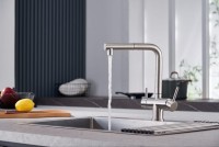 Смеситель для кухни Emar Steel ЕСВ 7017 сатин