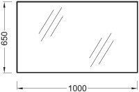 Зеркало Jacob Delafon Ola EB1099-RU 100