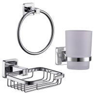 Набор Мыльница Fashun A26 A2602-1 + Стакан A2606 + Полотенцедержатель A2604