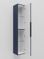Пенал для ванной подвесной La Fenice SIMPLA Blu Grigio синий 30 см