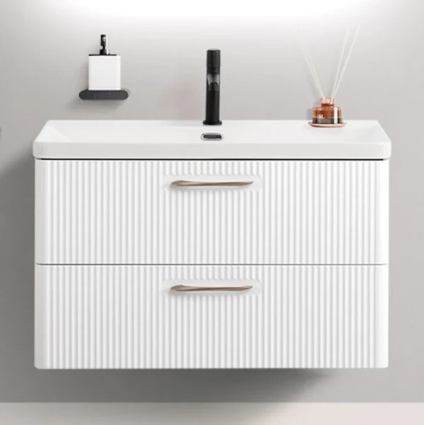 Тумба под раковину без столешницы BelBagno Due 80 bianco lucido