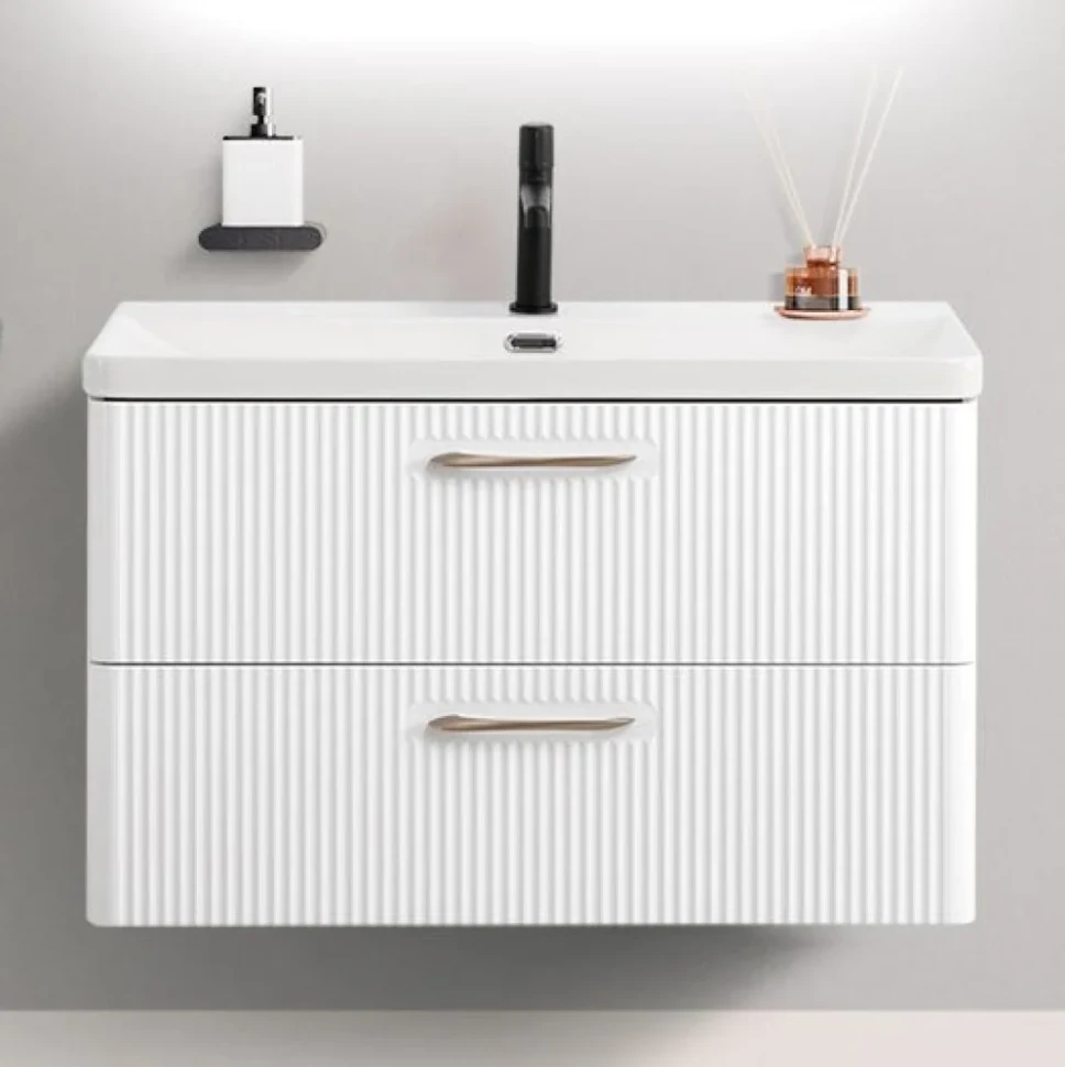Тумба под раковину без столешницы BelBagno Due 80 bianco lucido