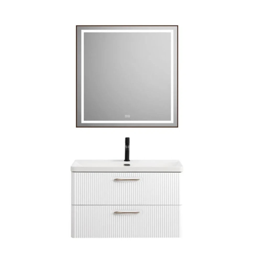 Тумба под раковину без столешницы BelBagno Due 80 bianco lucido