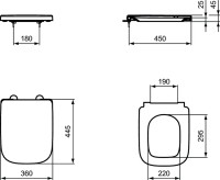 Комплект Унитаз подвесной Ideal Standard I.life A + Крышка T453101 белая + Инсталляция Grohe Rapid SL 38772001 3 в 1 с кнопкой смыва + Звукоизоляция