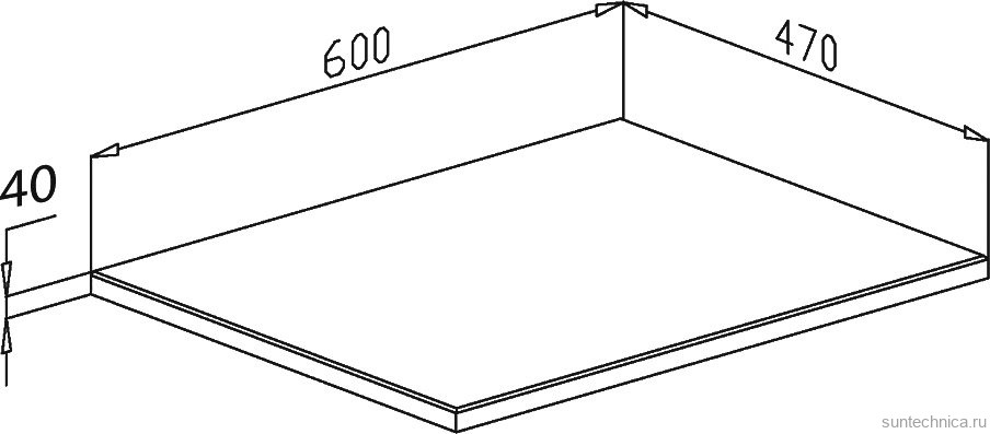 Мебель для ванной комнаты ASB-Woodline Санди 60 столешница