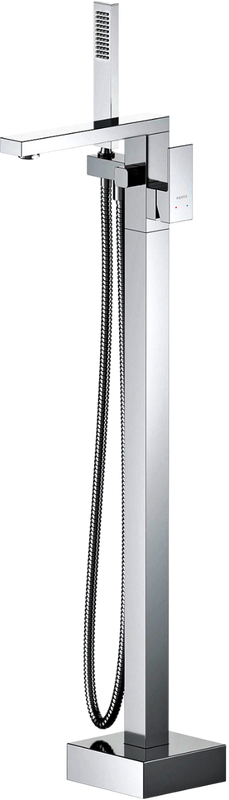 Напольный смеситель для ванны с душем AQUATEK Либра AQ1645CR С ВНУТРЕННЕЙ ЧАСТЬЮ, хром