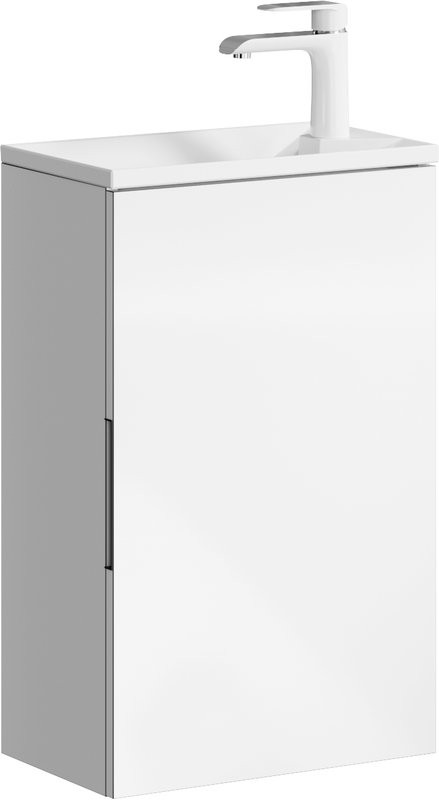 Тумба с раковиной Aqwella 5 stars Accent Accent 42 белая + донный клапан