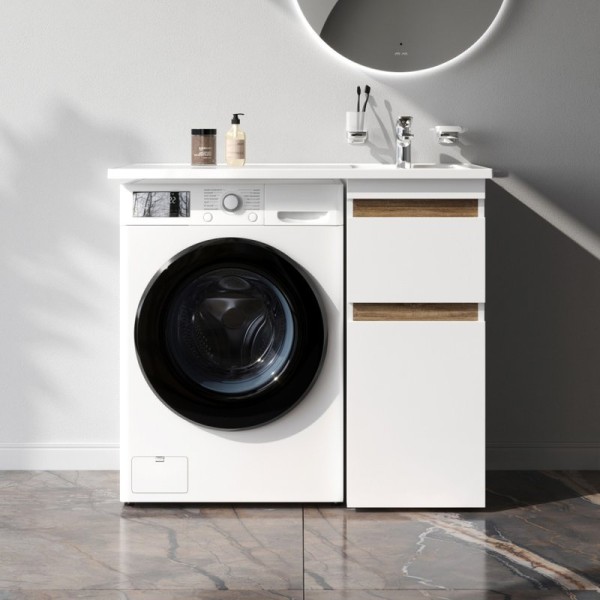 Тумба с раковиной AM.PM X-Joy 40 R под узкую стиральную машину