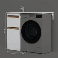 Тумба с раковиной AM.PM X-Joy 40 R под узкую стиральную машину