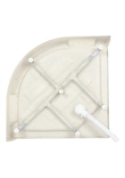 Душевая кабина DTO D EM1580NGM с гидромассажем, профиль хром, стекло матовое с узором