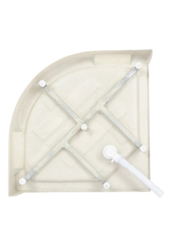 Душевая кабина DTO D EM1580NGM с гидромассажем, профиль хром, стекло матовое с узором