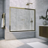 Шторка на ванну Vegas Glass Z2V Tur Novo 180 05 01 профиль бронза, стекло прозрачное