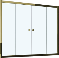 Шторка на ванну Vegas Glass Z2V Tur Novo 180 05 01 профиль бронза, стекло прозрачное
