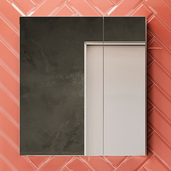 Зеркало-шкаф STWORKI Копенгаген 70 белое, навесное, прямоугольное, в современном стиле