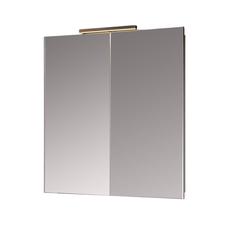 Зеркало-шкаф Alavann Cosmetic трюмо 75x80 с приближением, глянцевый белый