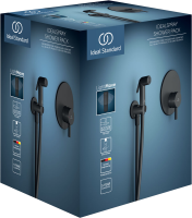 Гигиенический душ Ideal Standard BD651XG со смесителем, С ВНУТРЕННЕЙ ЧАСТЬЮ, матовый черный