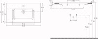Мебельная раковина Aquanet Flat 80