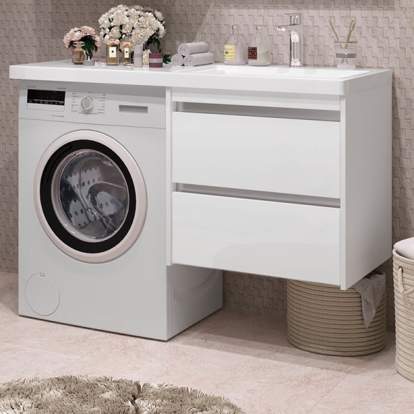 Тумба с раковиной Opadiris Фреш 56 под стиральную машину R, вар.2