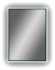 Зеркало DIWO Элиста 50 черное, с подсветкой светодиодной, прямоугольное, настенное, российское