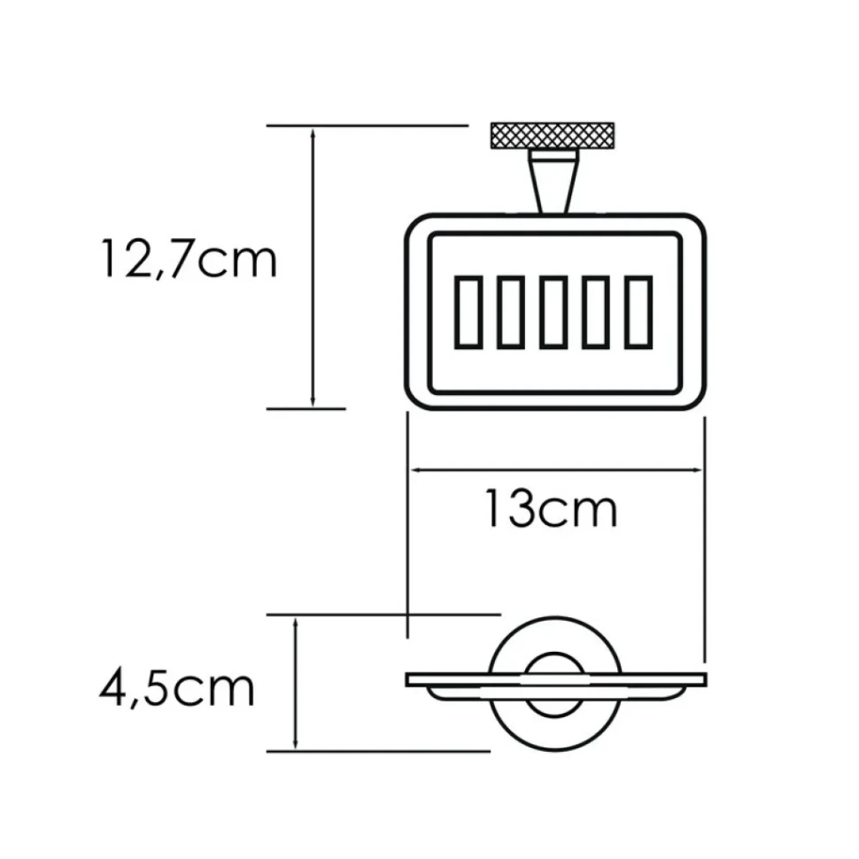 Мыльница Wasserkraft Mosel 46669 настенная, металлическая, хром