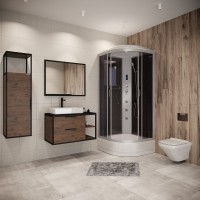 Душевая кабина Niagara Classic NG-3501-14F 90х90 см, с гидромассажем и пультом управления