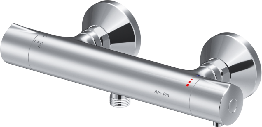 Душевой комплект Термостат AM.PM Like F8040000 + Стойка F0780200